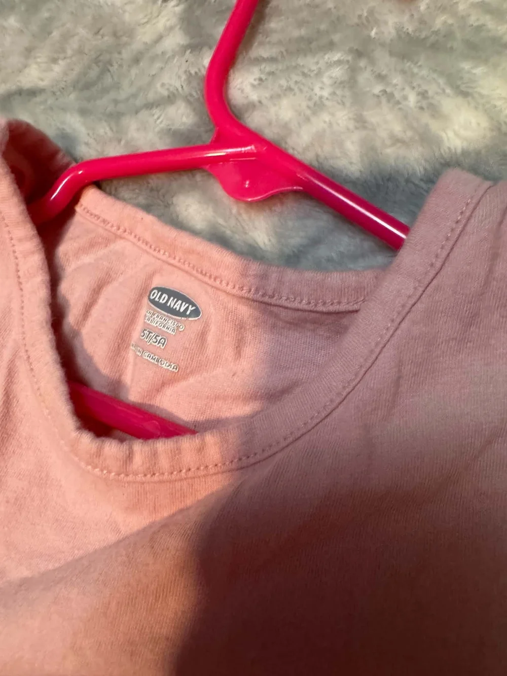 Old Navy Girls' Light Pink Short Sleeve Tee